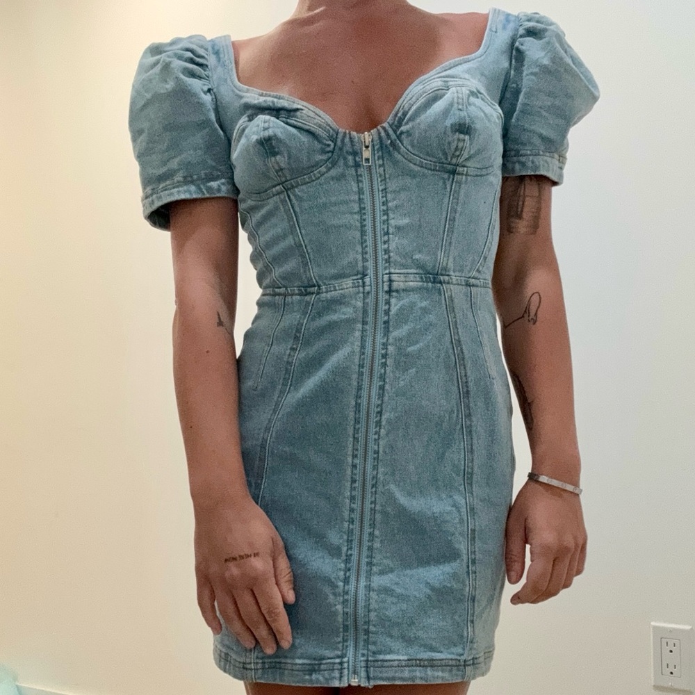 SIGNATURES denim minidress - Picture 2 of 13
